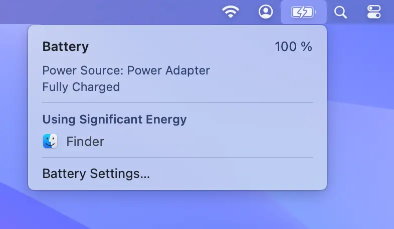 بررسی سلامت باتری در مک (macOS)